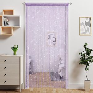   Cortinas Decorativas Brillantes para Puertas, Lentejuelas para Ventanas, Borlas Transparentes Colgantes, Cuerdas para Puertas de Habitaciones - Product Image 5