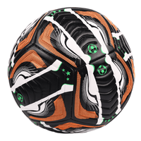 Ballon de football en cuir PVC personnalisé Aiju, taille 5, haute qualité, durable, cousu à la machine, entraînement professionnel, vente en gros