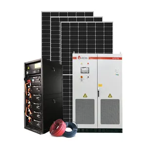 Hybrid 200kw 100kw solar power system 500kw industrial on and off grid solar system for energy shortage area