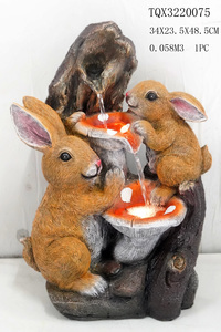 Animaux Énergie Solaire Canard Famille <span class=keywords><strong>Jardin</strong></span> Caractéristique Fontaine Canard Statue Paysage Déco - Product Image 2