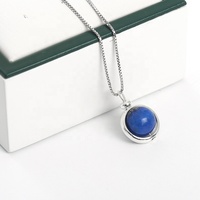 Colliers en argent 925 avec pendentif en agate multicolore et cristal de quartz, bijoux pour femmes, cadeaux d'anniversaire