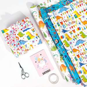 Rouleaux de papier de soie jetables de haute qualité pour anniversaire, emballage dinosaure, rouleau de papier d'emballage, artisanat supérieur, papier d'art - Product Image 2