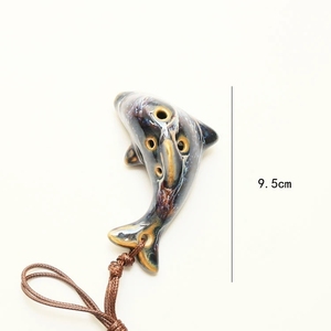 โอคาริน่าเซรามิกขนาดเล็ก รูปทรงโลมา 6 รู สำหรับผู้เริ่มต้น ขายส่ง - Product Image 3
