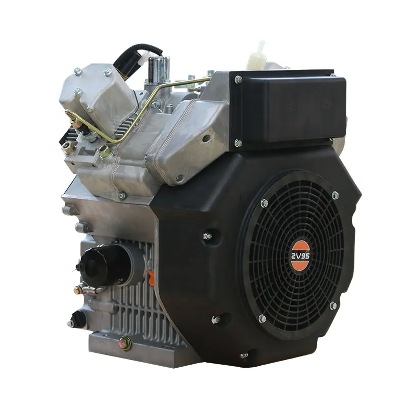 Factory wholesale 1247 cc 26 HP four stroke air cooled 2 cylinder 12L diesel engine