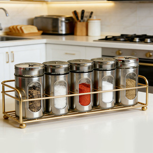 Stainless Steel Spice Jars With Airtight Lids For Kitchen And Camping Use - Product Image 2