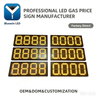 Layar Tampilan Harga Bahan Bakar LED 12 Inci untuk Produk Bensin 91 95 dan Solar