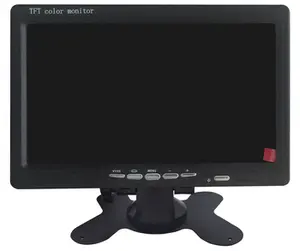 Monitor keamanan mobil monitor 7 inci port keluaran VGA mendukung tegangan 8-36v