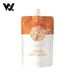 שקית מילוי נוזלים ניידת בהדפסה אישית 5 מ\\\"ל 30 מ\\\"ל 100 מ\\\"ל 500 מ\\\"ל לשמפו, סבון גוף ורחצה עם פיה - Product Image 5