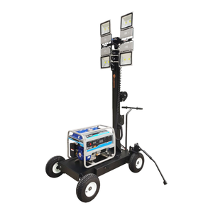 Système de tour d'éclairage mobile à quatre roues à LED alimenté au carburant pour l'éclairage d'urgence - Product Image 1