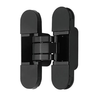 Charnière dissimulée réglable à ouverture à 180 degrés vers l'extérieur, charnière de porte cachée en alliage de zinc, design minimaliste pour porte en bois - Product Image 4