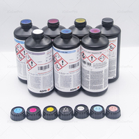 AGFA tinta cetak LED UV merah Magenta lembut untuk Toshiba Ricoh Epson Konica KM1024 KM1024a KM1024i Gen4 Gen5 gen6 508GS Printhead