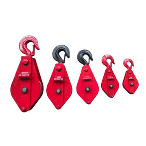 50T 20T ensemble de poulie fixe lourde câble métallique outil de levage bloc poulie crochet Double roue multi-roues anneau de levage roue de levage - Product Image 5