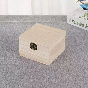 Boîte de rangement en bois avec serrure à combinaison, organisateur de bureau rectangulaire, couleur bois naturel D58 - Product Image 5