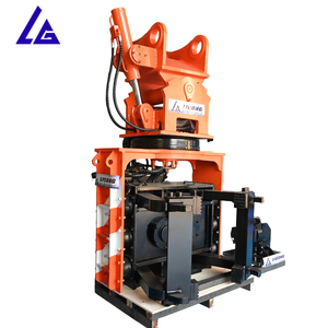 المطرقة الاهتزازية ذات المشبك الجانبي ، سائق كومة الصفائح المستخدمة لمشاريع مثل الطرق والجسور والسدود. - Product Image 1