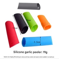 Ecologische siliconen groentegereedschap, handmatige knoflookschiller, huidverwijderaar, roller, houder voor huishoudelijk gebruik in de keuken