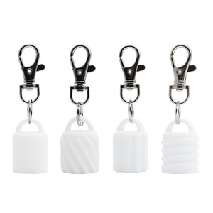 <span class=keywords><strong>Porte</strong></span>-clés mini en silicone coloré personnalisé <span class=keywords><strong>pour</strong></span> baume à lèvres, étanche et flexible - Product Image 1
