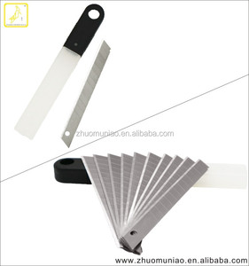 <span class=keywords><strong>Lame</strong></span> di <span class=keywords><strong>Ricambio</strong></span> per Cutter Industriale in Acciaio SK5, Angolo 60 Gradi, Lama a Strappo per Taglierino Multiuso 9MM OEM - Product Image 3