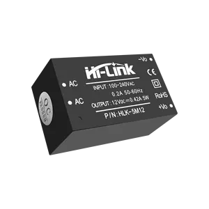 Hi-Link 95-265V AC 12V 5W AC to DC converter isolated switching mode power supply module AC DC converter HLK-5M12