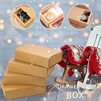 Boîtes en papier kraft de haute qualité en gros, forme personnalisée, design sur mesure, matériaux recyclés pour cadeaux de Noël et bonbons