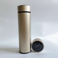 Meilleures ventes - Tasse à eau intelligente à isolation sous vide - Tasse thermique - Bouteille isotherme en acier inoxydable avec affichage numérique de la température LED