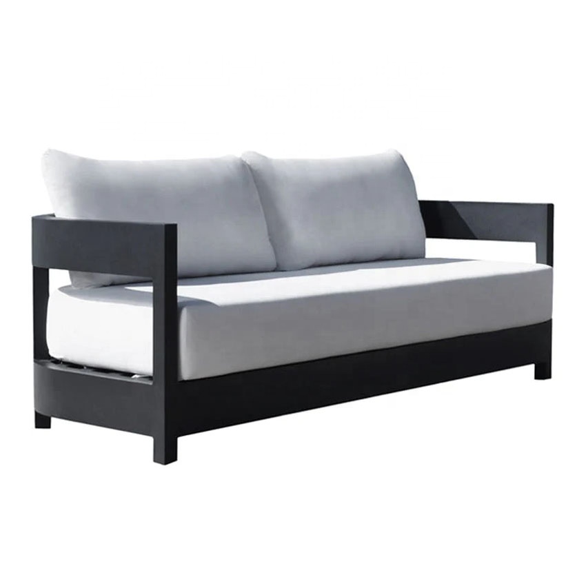 New arrival garden furniture metal patio set aluminum couch outdoor sofa