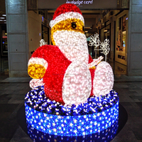 Festliche Dekorationsbeleuchtung mit Weihnachtsmann-Motiv für Weihnachten, Halloween, Neujahr, Partys, Hochzeiten und Heimdekoration, Mehrfarbig, IP65