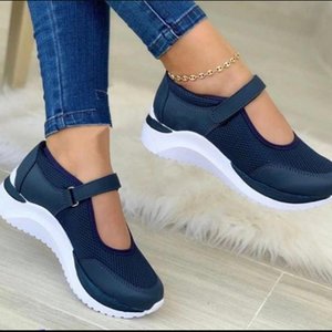 Nuovo arrivo scarpe <span class=keywords><strong>donna</strong></span> comfort scarpe basse casual scarpe bianche sneaker <span class=keywords><strong>zeppa</strong></span> piattaforma popolare - Product Image 6
