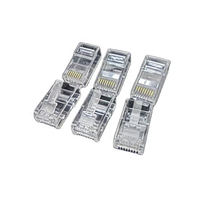 Système de câblage réseau Cat 6 UTP 8P8C Paire de connecteurs réutilisables sans outil RJ45 Cat6 Fiches murales modulaires