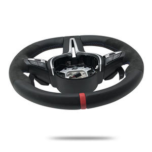 Conjunto de Volante BMW M3 MP, Completamente en Cuero, Emblema Rojo, 3 Radios, para las Series 1, 2, 3, 4, X1, X2, X3, X4, X5, X6 - Product Image 1