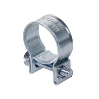 Abrazadera de Manguera de Acero al Carbono Galvanizado con Recubrimiento de Zinc Azul, de 6 mm a 31 mm, Mini Abrazadera de Tubo Hidráulico de Alta Resistencia con Ranura Simple
