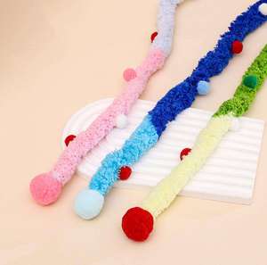 Jouets pour animaux de compagnie : Bâton de chatouilleur en peluche coloré avec clochette, baguette interactive pour chaton, bâton de chatouilleur en corde, fournitures pour animaux de compagnie - Product Image 6