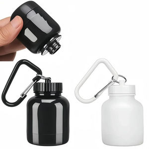 Penjualan langsung pabrik portabel olahraga kesehatan corong Protein bubuk wadah pil Organizer olahraga botol susu Protein - Product Image 1