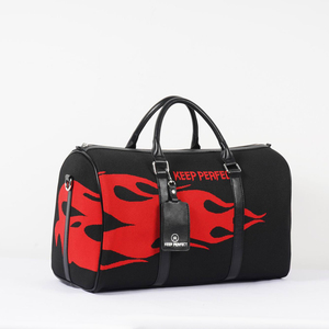 Bolsa de Deporte Grande de Ganchillo Casual con Bordado Personalizado, Asa Resistente, Cierre de Cremallera, Bolsa de Viaje para Hombre - Product Image 3