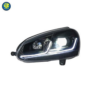 ไฟหน้า LED YU GUANG สำหรับรถยนต์ Volkswagen VW Golf <span class=keywords><strong>5</strong></span> / <span class=keywords><strong>Jetta</strong></span> ปี 2006 2010 อัพเกรด Gti Golf <span class=keywords><strong>5</strong></span> <span class=keywords><strong>Mk</strong></span> <span class=keywords><strong>5</strong></span> ไฟหน้าคู่สองสี ไฟหน้า LED - Product Image 4