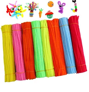 High Quality Chenille Stems 20" Kurui Arts And Crafts Chenille Two-tone Chenille Stems Stick Stem Pipe Cleaner Hand Craft Diy
