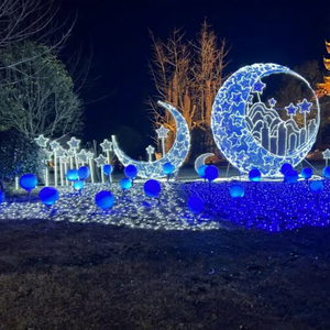 Lumière LED en forme de croissant de lune à changement de couleur pour Noël, le Ramadan, les festivals et les décorations multi-fêtes - Product Image 1