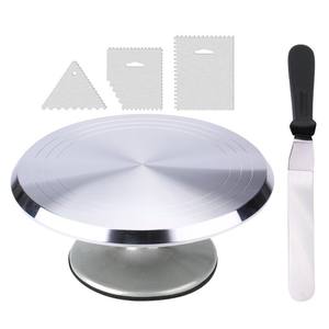 Meilleurs supports rotatifs professionnels pour gâteaux, pour la décoration créative de gâteaux avec des glaçages floraux et des outils métalliques pour la décoration de gâteaux de différentes tailles - Product Image 1