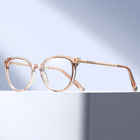 MS 81669 2025 nuevo superventas Bloqueo de luz azul gafas ópticas TR90 + gafas de Metal diseño de moda marcos de gafas