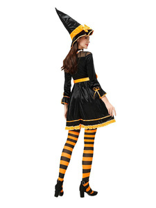 Costume <span class=keywords><strong>d</strong></span>'Halloween, <span class=keywords><strong>déguisement</strong></span> amusant de sorcière citrouille pour femme adulte, <span class=keywords><strong>robe</strong></span> de scène pour performance - Product Image 2