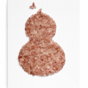 Decorazione Murale 3D Wu Lou in Cristallo di Quarzo Fragola Naturale Fatto a Mano per Fortuna e Prosperità - Product Image 1