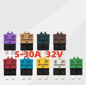 32VDC ATO Medium Manual Reset Fuse 3A-30A Resettable Blade Fuse for Cars/Trucks Various Amps 5A 7.5A 10A 15A 20A 25A 30A - Product Image 1