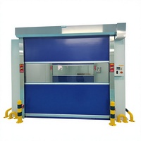 Porte à enroulement rapide industrielle en PVC sur mesure, automatique, résistante au vent, certifiée CE pour entrepôt et atelier