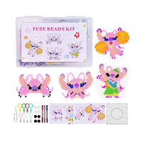 Kit de perles à fusionner colorées DIY avec matériau EVA de 5 mm, pour extrusion et découpe, pendentifs mignons, activité créative éducative pour enfants