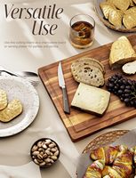 Planches à découper en bois d'acacia avec poignées, planches à découper en bois pour comptoirs, planches à fromage et plateaux de charcuterie