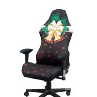 Housse ergonomique pour chaise de jeu d'ordinateur de bureau, housse de chaise de course, extensible (housse de chaise uniquement, le motif peut être personnalisé)