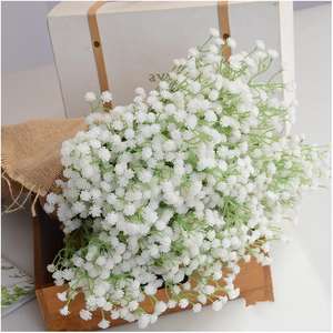 Flores Artificiales en Maceta, Planta Artificial de Interior con Ramas de Baby's Breath, Decoración de Pared Verde, Flor Artificial para Mesa - Product Image 5