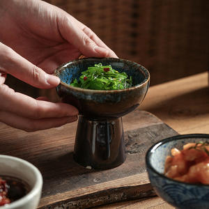 Ciotola per calice in ceramica lucidata in stile giapponese piatto da Dessert Snack Sashimi per feste - Product Image 3