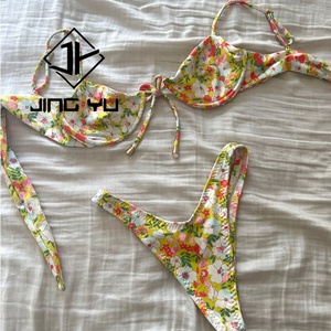 Maillot de bain pour femmes personnalisé 2025, ensemble de bikini en spandex/nylon, vêtements de plage, OEM, maillots de bain de luxe - Product Image 4