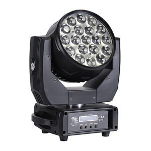 Lampe à tête mobile 15W RGBW Zoom Wash Disco Laser Party Lighting Equipment Professional Projector Dmx Stage Lights - Product Image 4