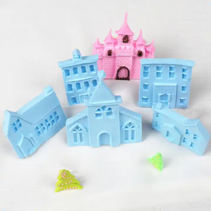 Christmas Gingerbread House Silicone Chocolate Mold Cake Decorating Tools  DIY Cake 